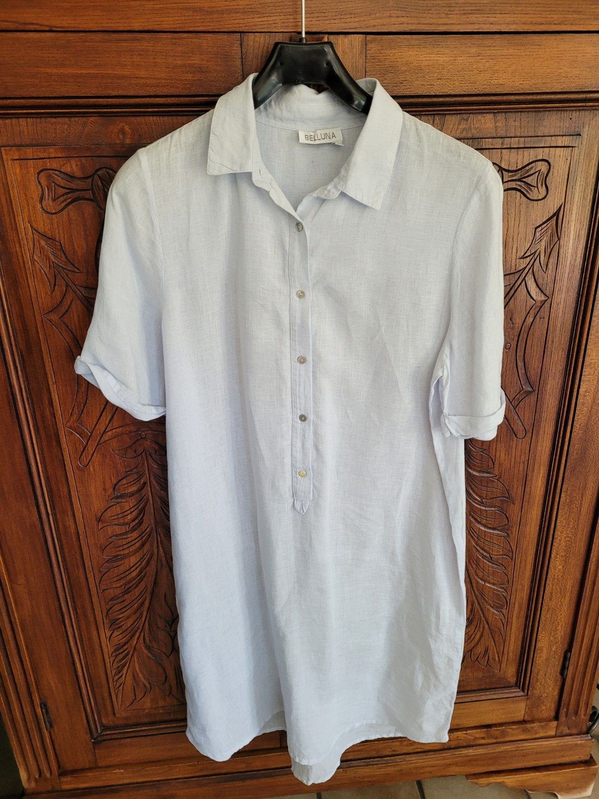 Linnen jurk merk Belluna, M/L, Ophalen of Verzenden, Maat 38/40 (M)