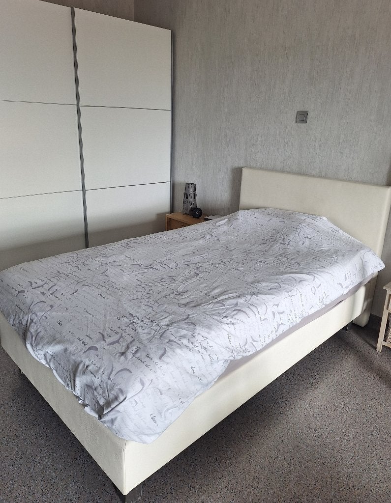 📣 Lit double Beka de luxe (120x200), Queen size, Beige, Comme neuf, Enlèvement