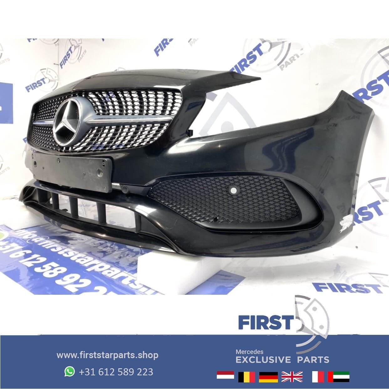 W176 A KLASSE FACELIFT AMG LINE VOORBUMPER COMPLEET ZWART Me, Gebruikt, -, Voor, Ophalen of Verzenden