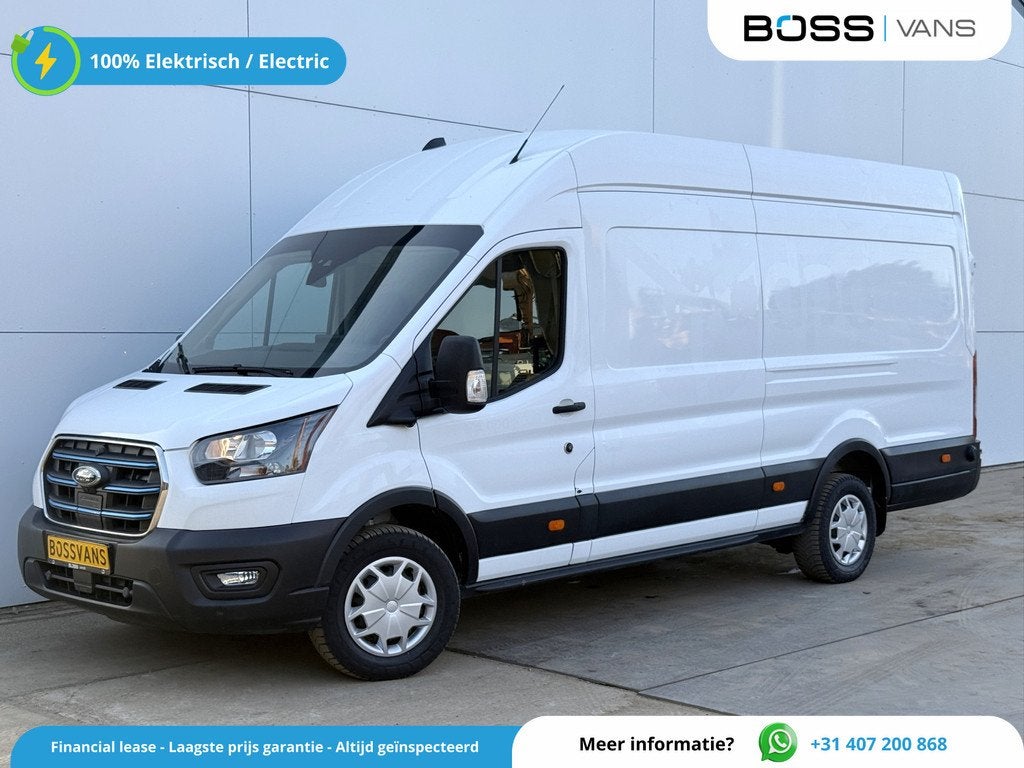 Ford E-Transit 68kWh 184PK L4H3 317km WLTP 95.3% (SOH) BEV S, Auto's, Bestelwagens en Lichte vracht, Automaat, Achterwielaandrijving