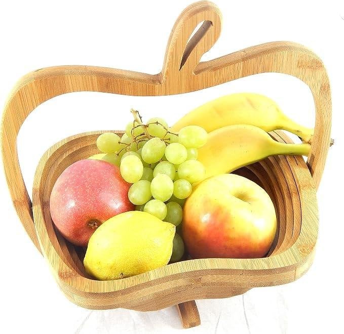 Corbeille de fruits dessous de plat bambou, Neuf, Bois, Dessous de plat, Enlèvement