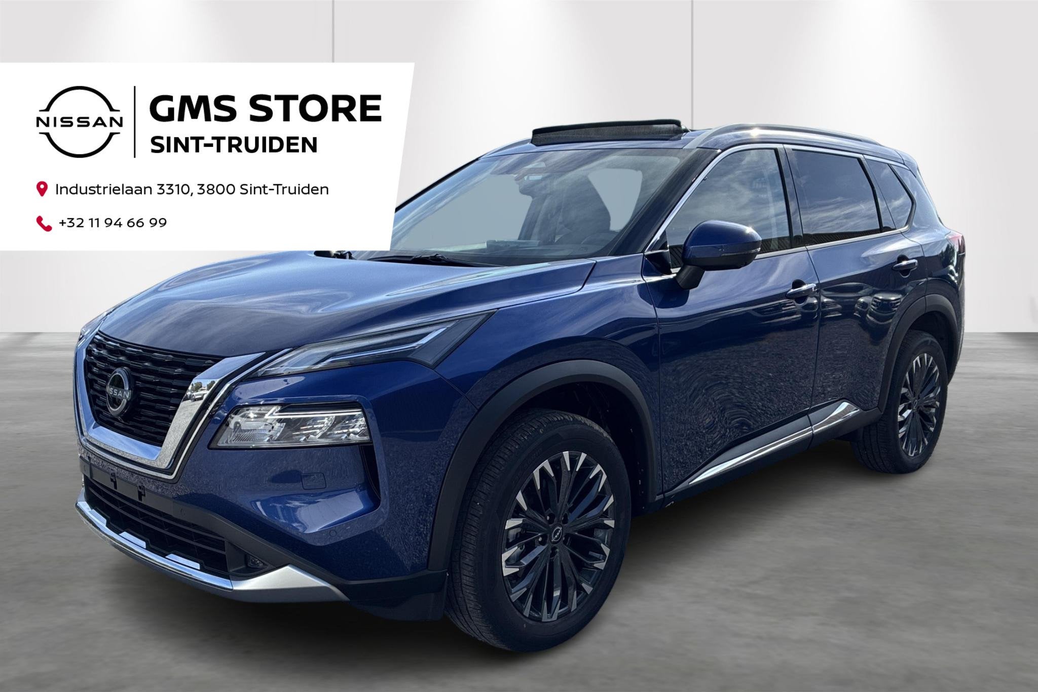 Nissan X-TRAIL Mild-Hybrid 163 X-Tronic Tekna Nieuwe wagen,, Stof, Zwart, 2000 kg, LED verlichting