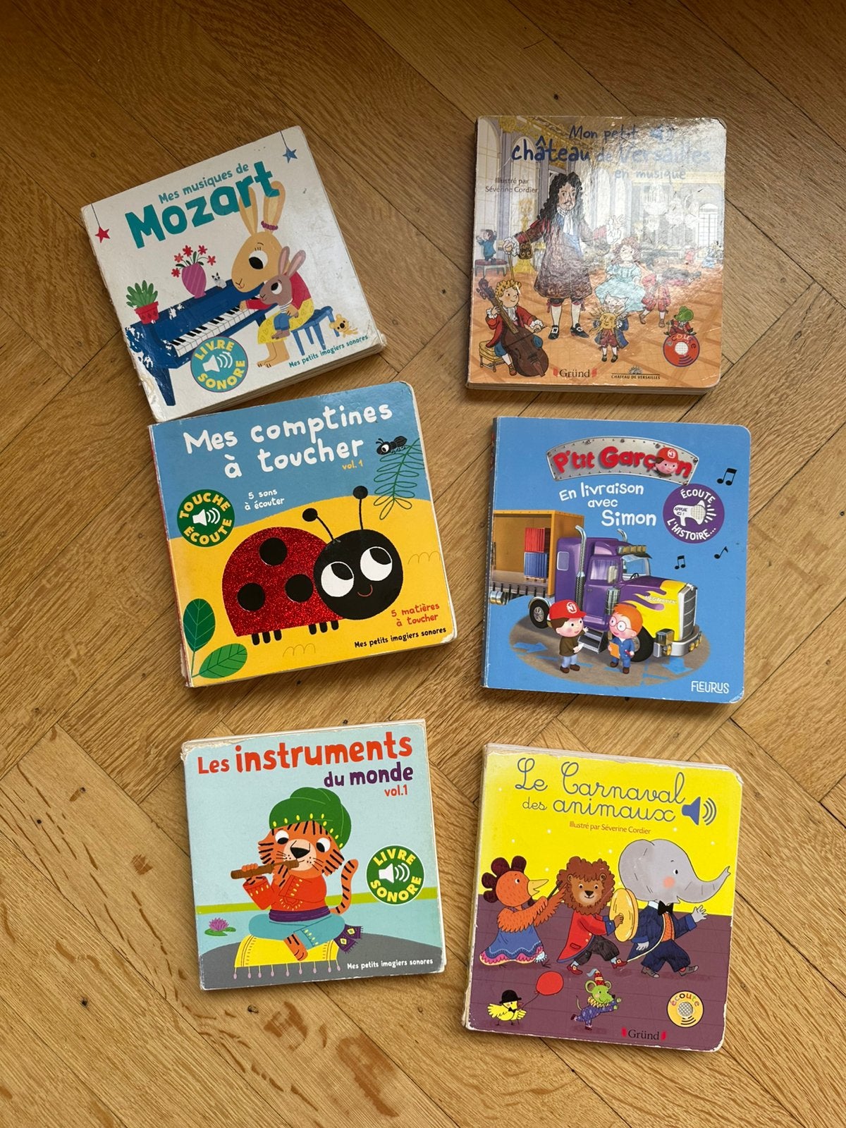 Lot 6 livres musicaux, Boeken, Kinderboeken | Baby's en Peuters, Ophalen of Verzenden, Gelezen
