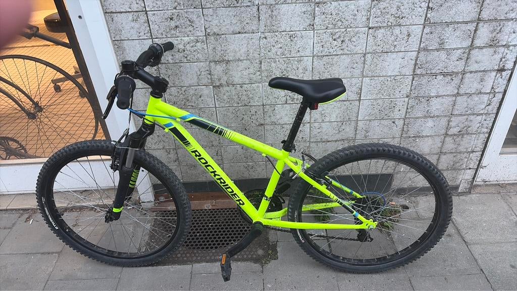 2de hand gele fluo ROCKRİDER, Frein sur jante, V-brakes, Enlèvement, Acier