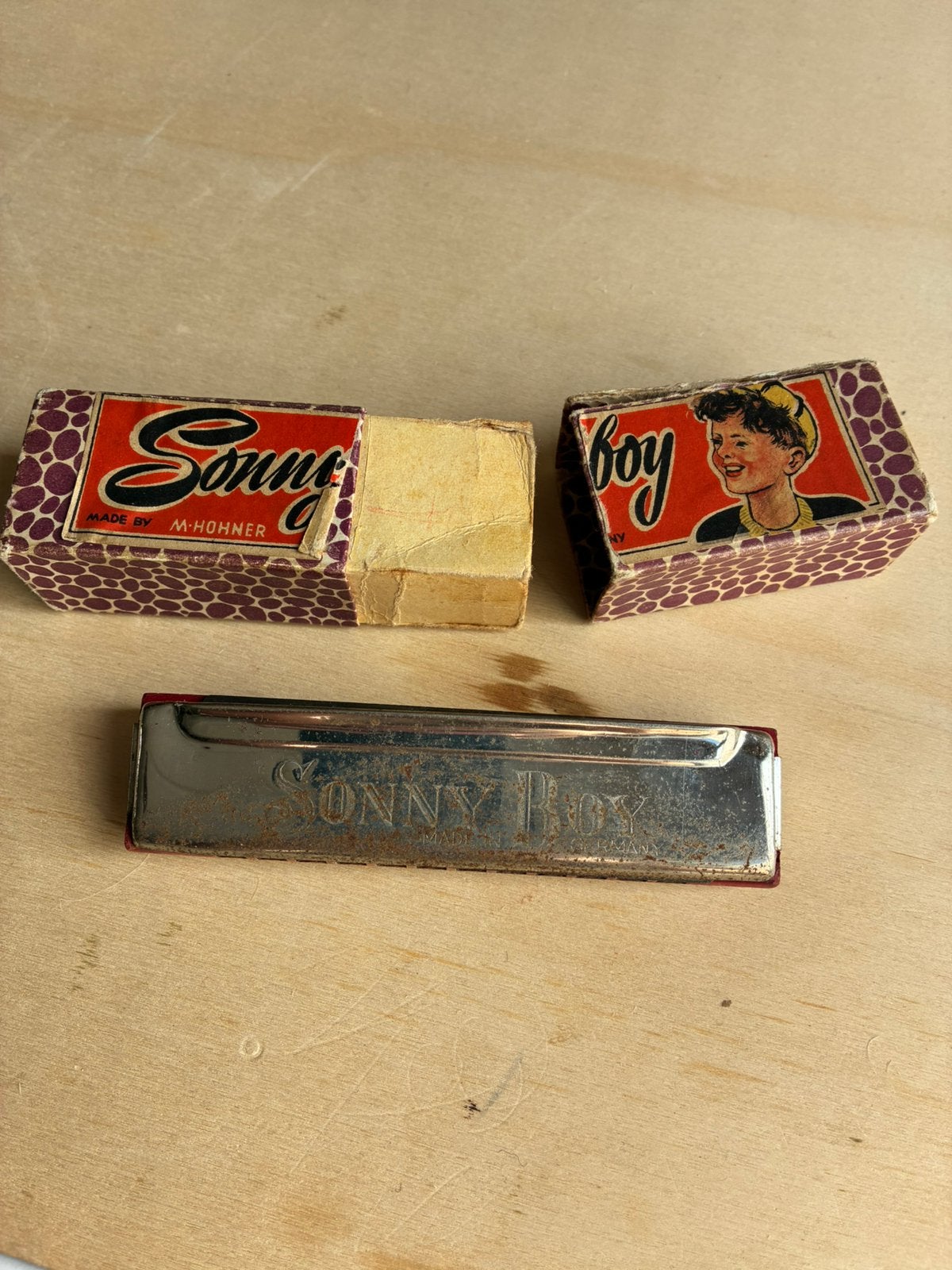 Harmonica Hohner vintage des années 50 ou 60, Enlèvement ou Envoi, Avec valise ou boîte, Diatonique, Utilisé