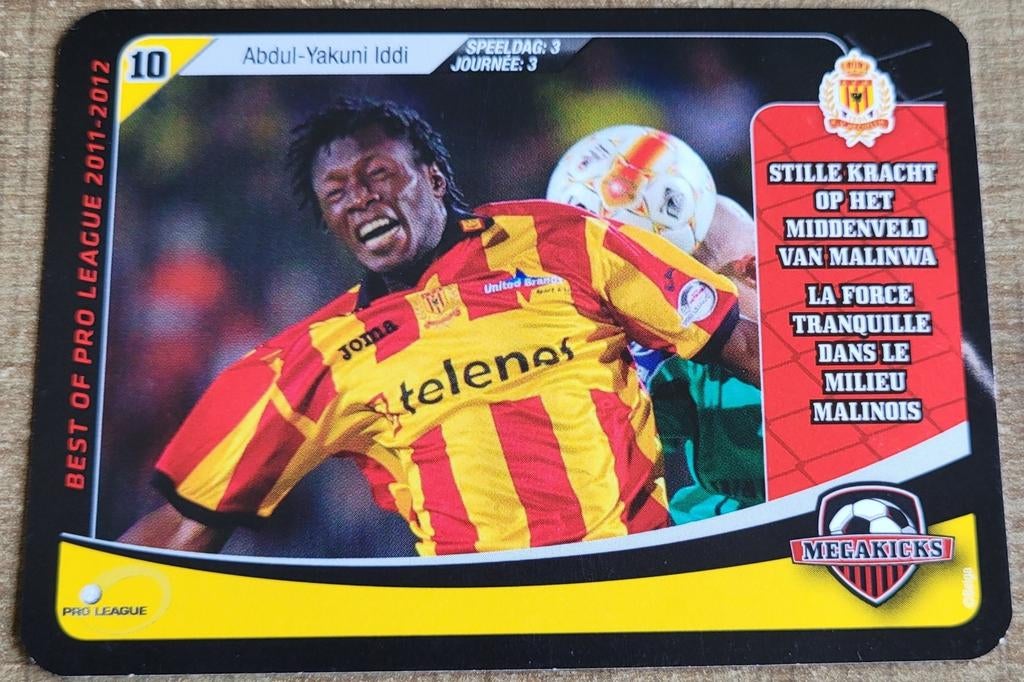 KV Mechelen seizoen 2011-2012: Megakicks verzamelkaart, Ophalen of Verzenden, Zo goed als nieuw, Poster, Plaatje of Sticker