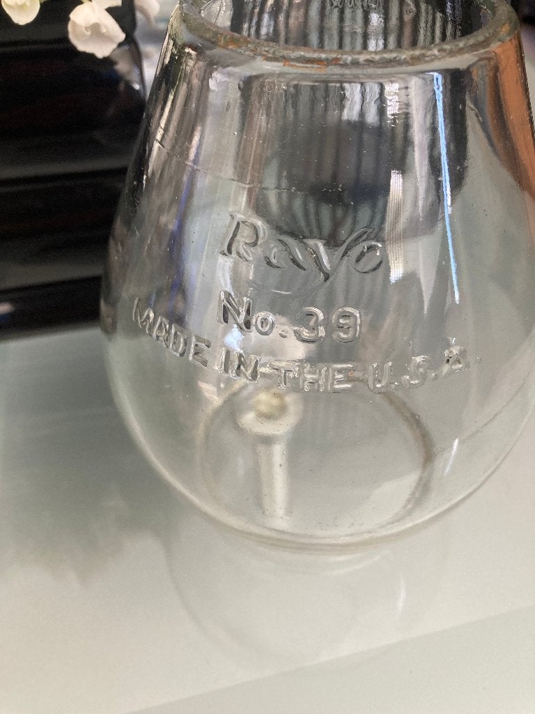 verre à bille vintage pour lampe  « Rayo Made in the U.S.A », Antiquités & Art, Enlèvement ou Envoi