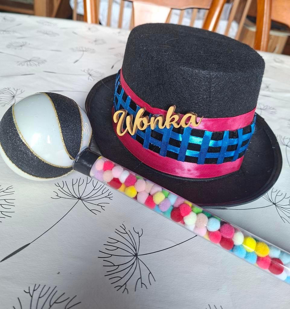 Chapeau et canne " Willy wonka ", Verzenden