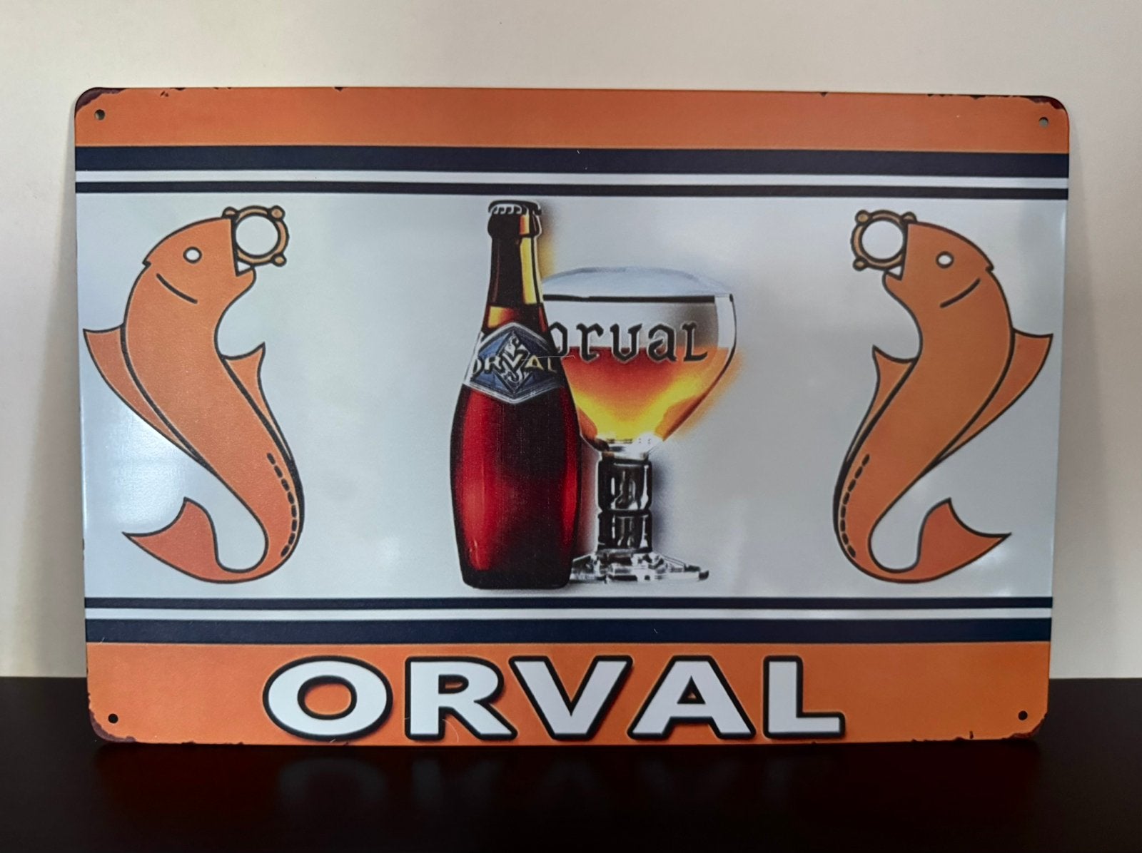 Panneau d'affichage en métal Orval, Collections, Enlèvement ou Envoi, Neuf, Panneau publicitaire