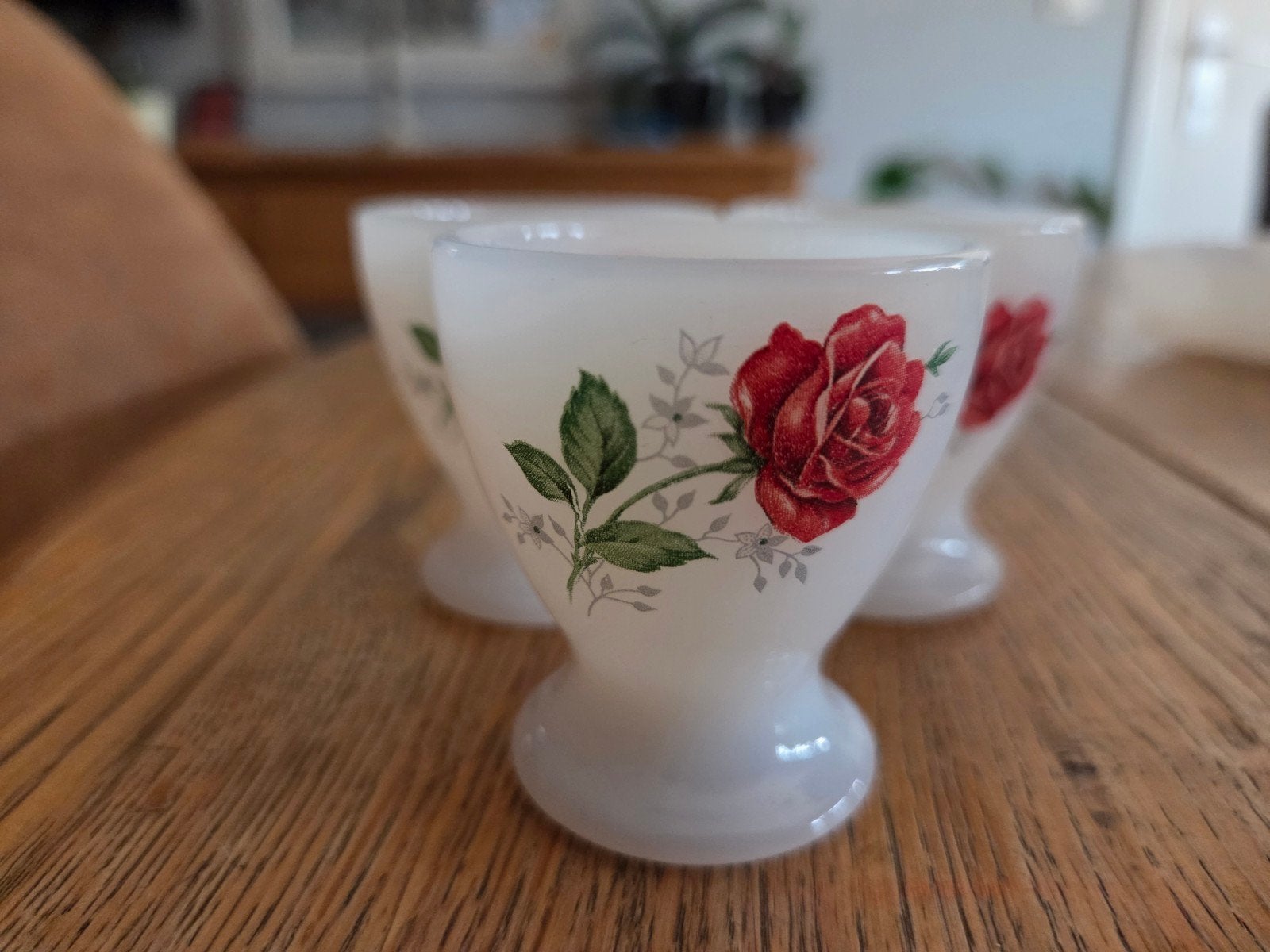 Arcopal France red rose/ Lot 3 coquetiers Arcopal Rose de Fr, Ophalen of Verzenden