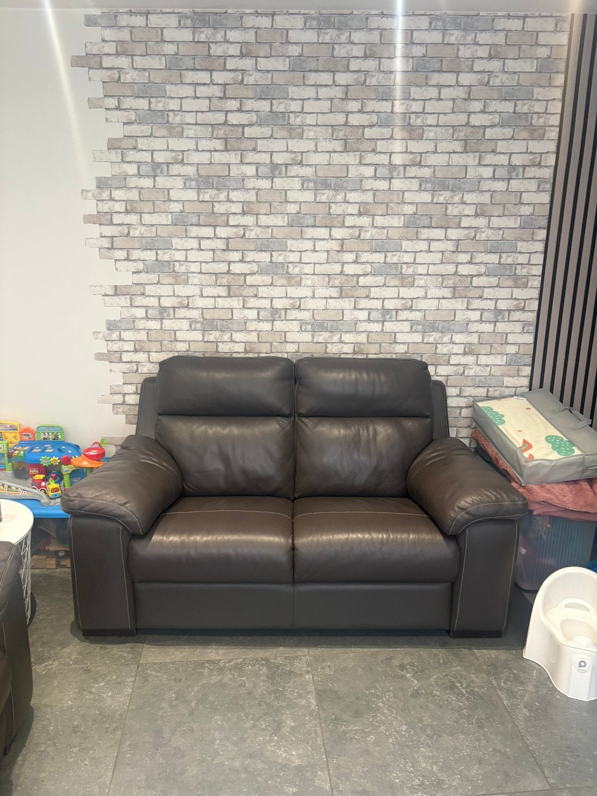 2 Fauteuil en cuir relax, Maison & Meubles, Enlèvement, Comme neuf, Cuir