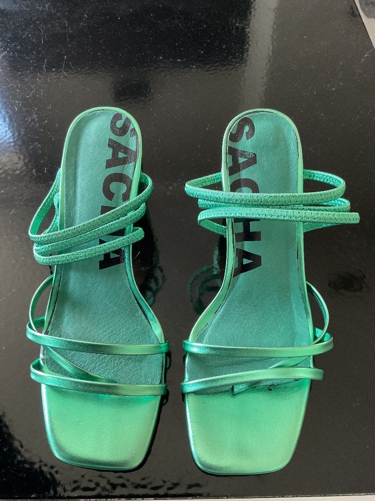 Sandalen Sacha groen maat 39, Kleding | Dames, Zo goed als nieuw, Sacha, Groen, Sandalen of Muiltjes