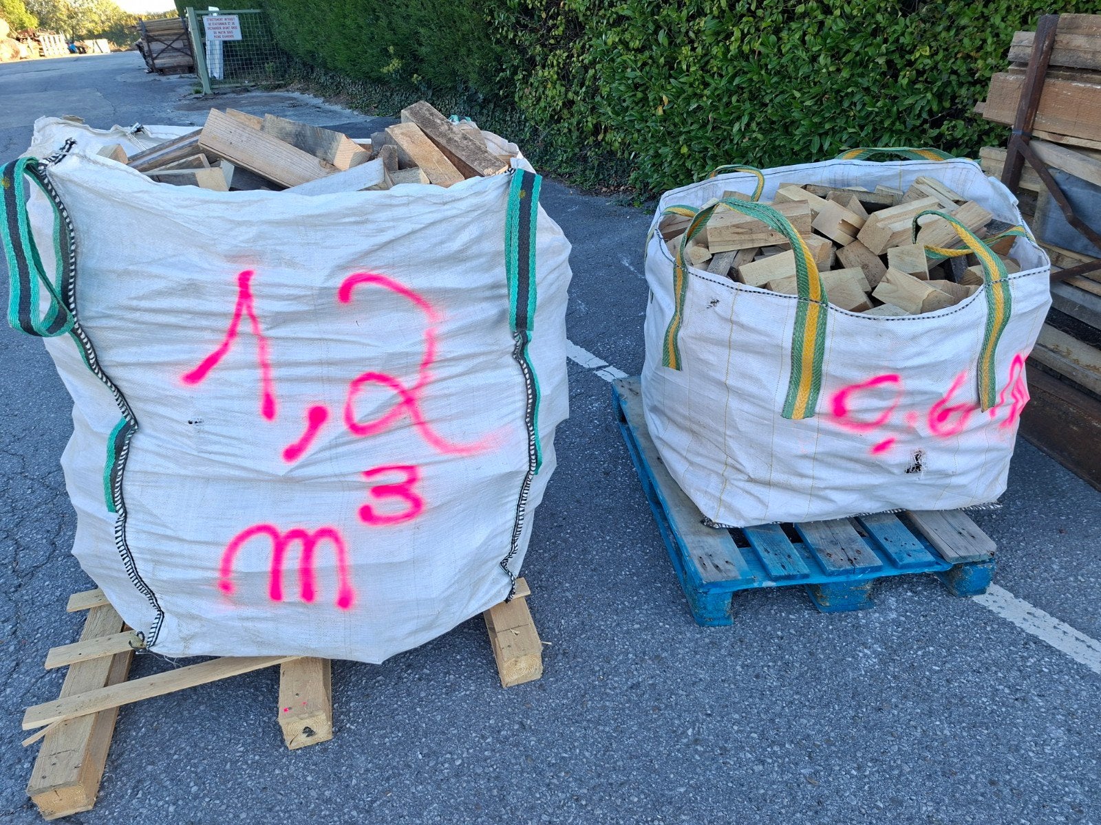 bois de chauffage, Enlèvement