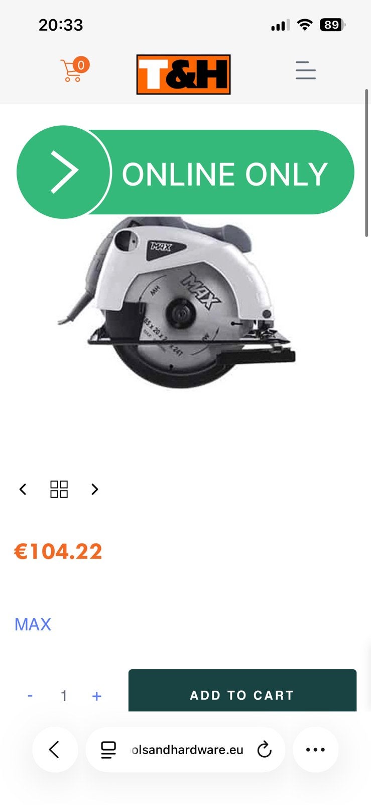 Cirkel zaag 1300 watt merk max, Doe-het-zelf en Bouw, Gereedschap | Zaagmachines, Ophalen, Zo goed als nieuw