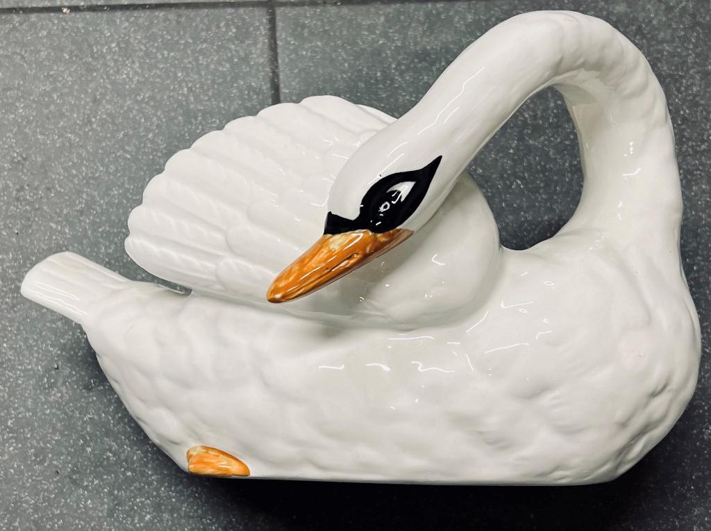 Zeldzame aardewerken plantenbak „Swan” van Nimy - Vintage, Antiek en Kunst, Ophalen