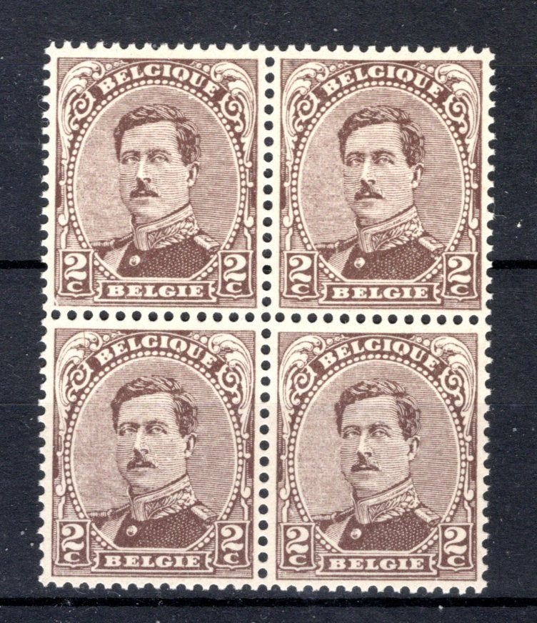 136 MNH 1915 - Z.M. Koning Albert 1 (4 stuks), Verzenden, Postfris, Postfris