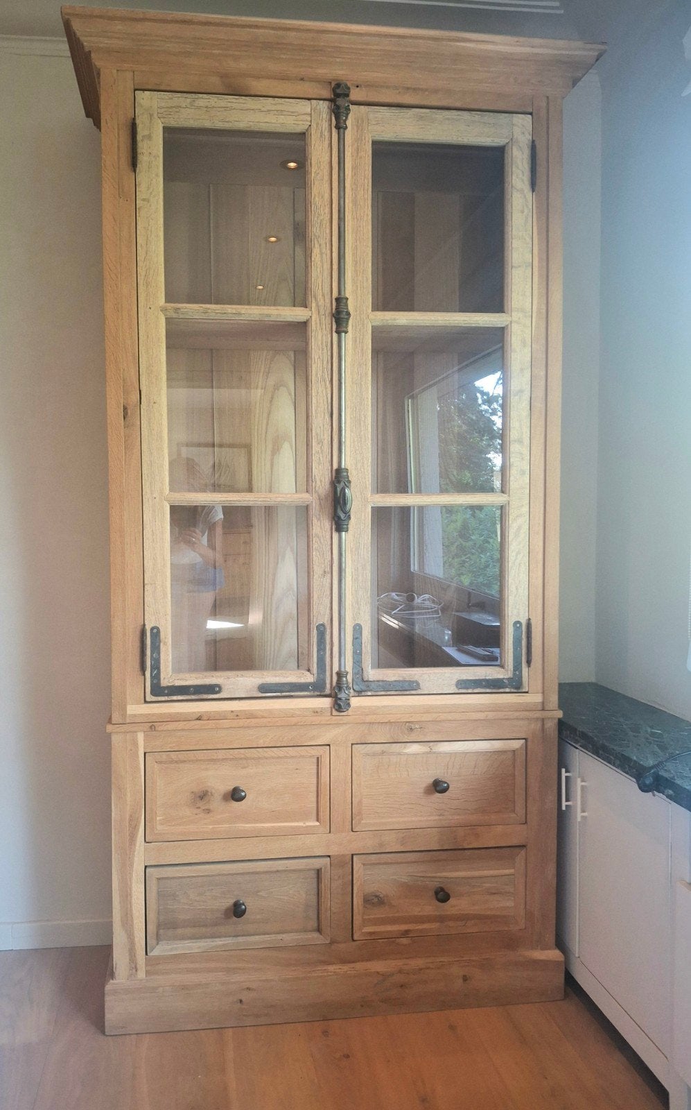 Armoire en chêne, Comme neuf, 100 à 150 cm, Enlèvement, 200 cm ou plus