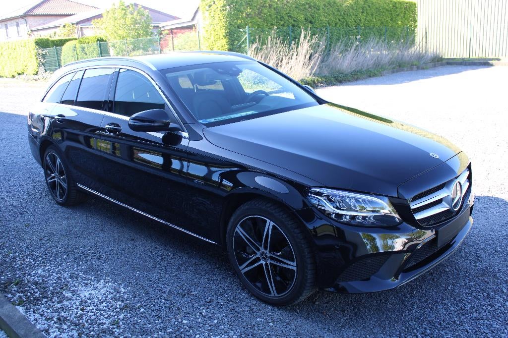 Mercedes C 300de *PHEV HYBRID* *6D-FCM* WIDE GPS CAMERA CRU, Auto's, Automaat, Leder en Stof, Zwart, Break