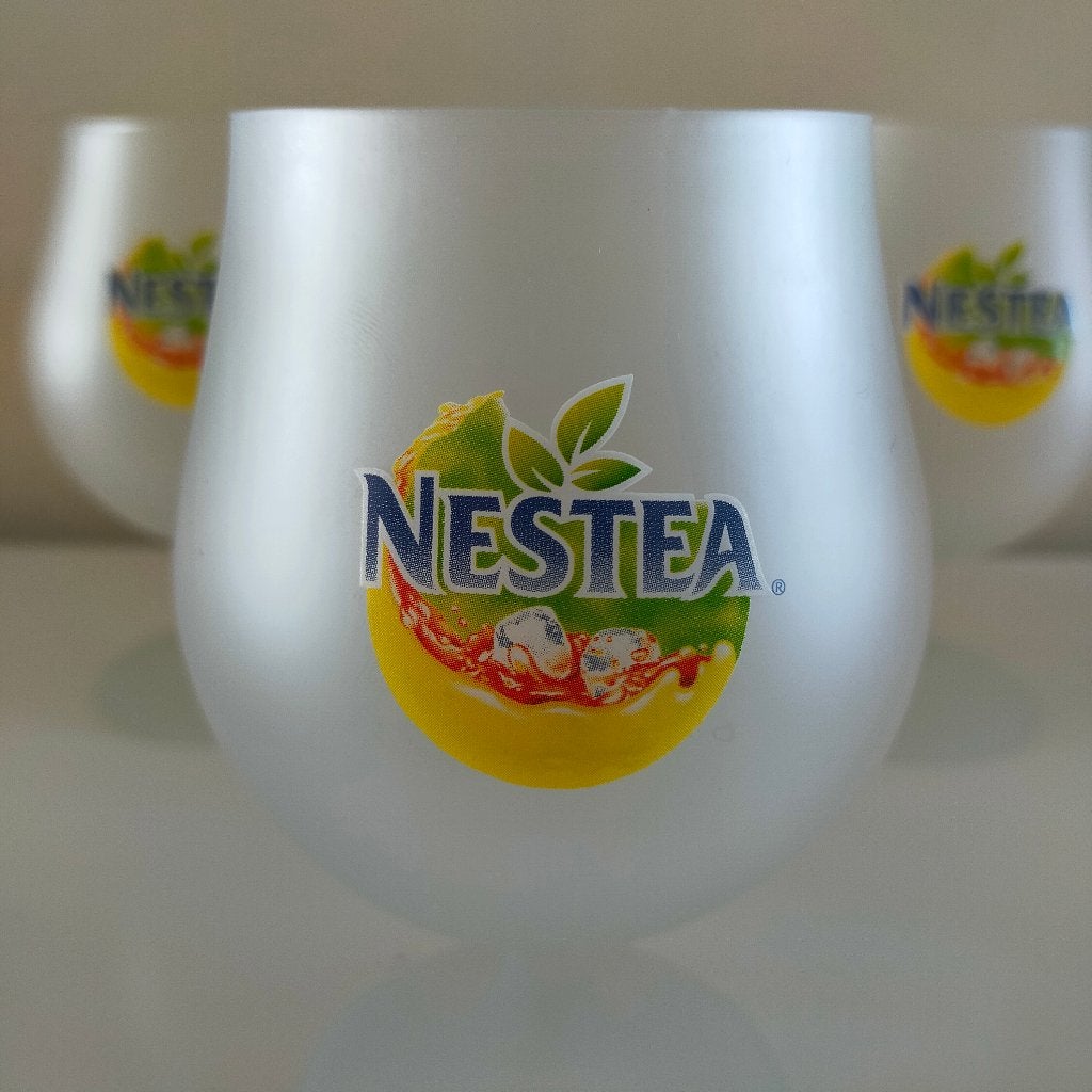 *nieuw* 6 nestea glazen ice tea frisdrank drank glas bbq, Ophalen of Verzenden, Nieuw, Frisdrankglas