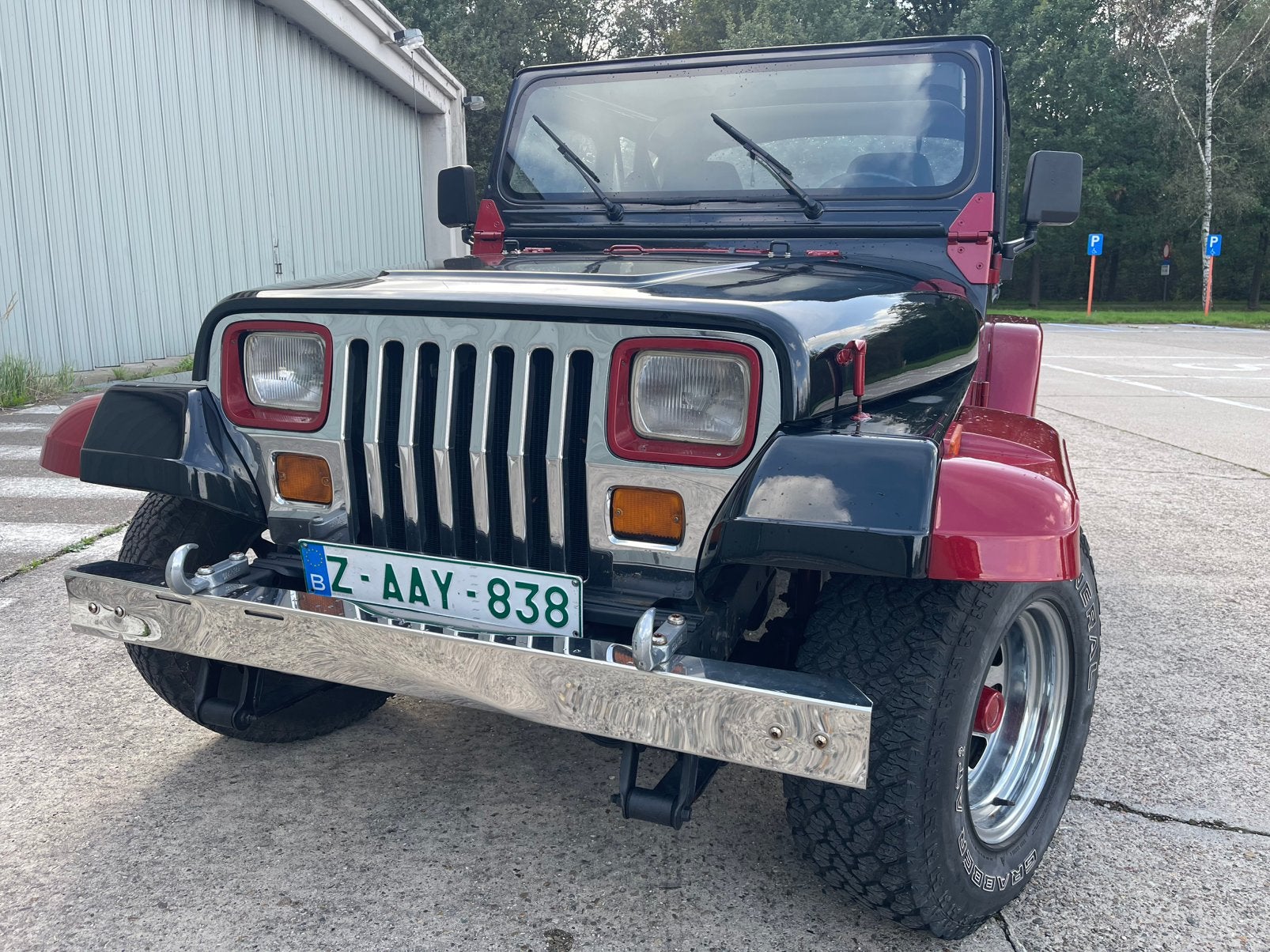 Wrangler “Oldtimer” 4.2 6cyl Cabrio 4x4!!!!!!, Auto's, 4200 cc, Metaalkleur, Zwart, Leder