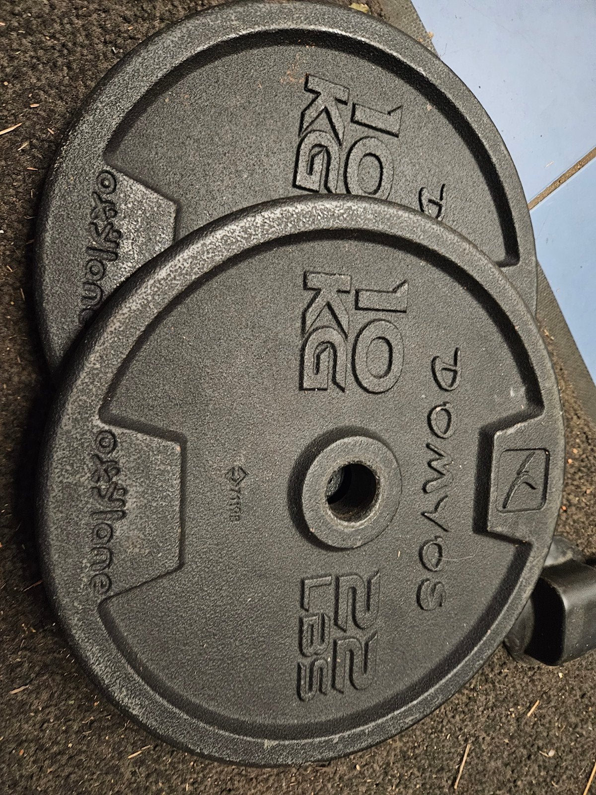 Plaques de musculation et poids — 30 kg au total, Sports & Fitness, Enlèvement, Comme neuf, Dos, Plaques d'haltères