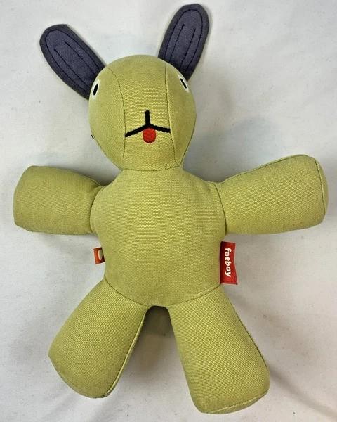 Lapin en peluche Fatboy COÇON, lièvre design vert, 30 cm, Overige karakters, Lapin, Autres marques, Comme neuf