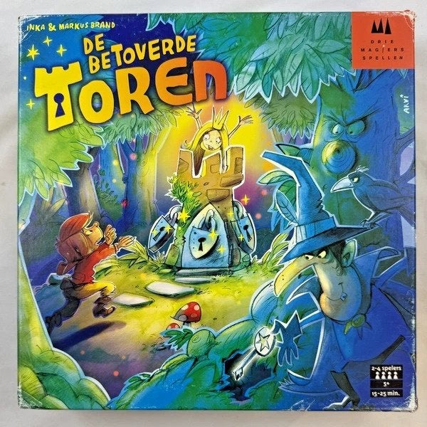 Drie Magiers Spellen De betoverde toren bordspel compleet, Hobby en Vrije tijd, Gezelschapsspellen | Bordspellen, Een of twee spelers