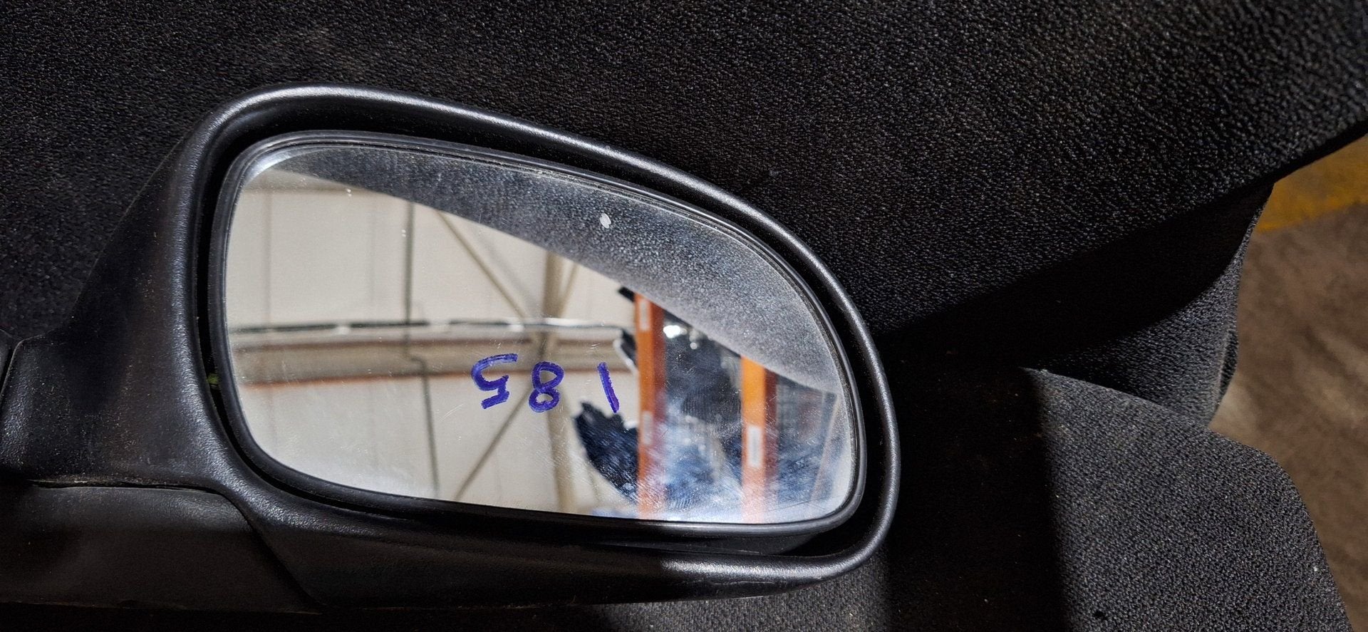 Rechter Buitenspiegel Hyundai Accent Kunststof Zwart, Gebruikt, -, -, Ophalen of Verzenden