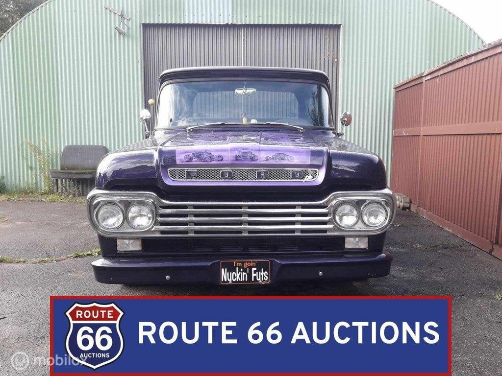 Ford F100 | 1959 | Route 66 Auctions, Achat, Entreprise, Boîte manuelle, Autre carrosserie