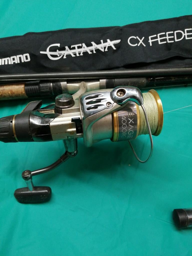 Feederstok en roofvisstok van het merk Shimano, Watersport en Boten, Ophalen, Molen