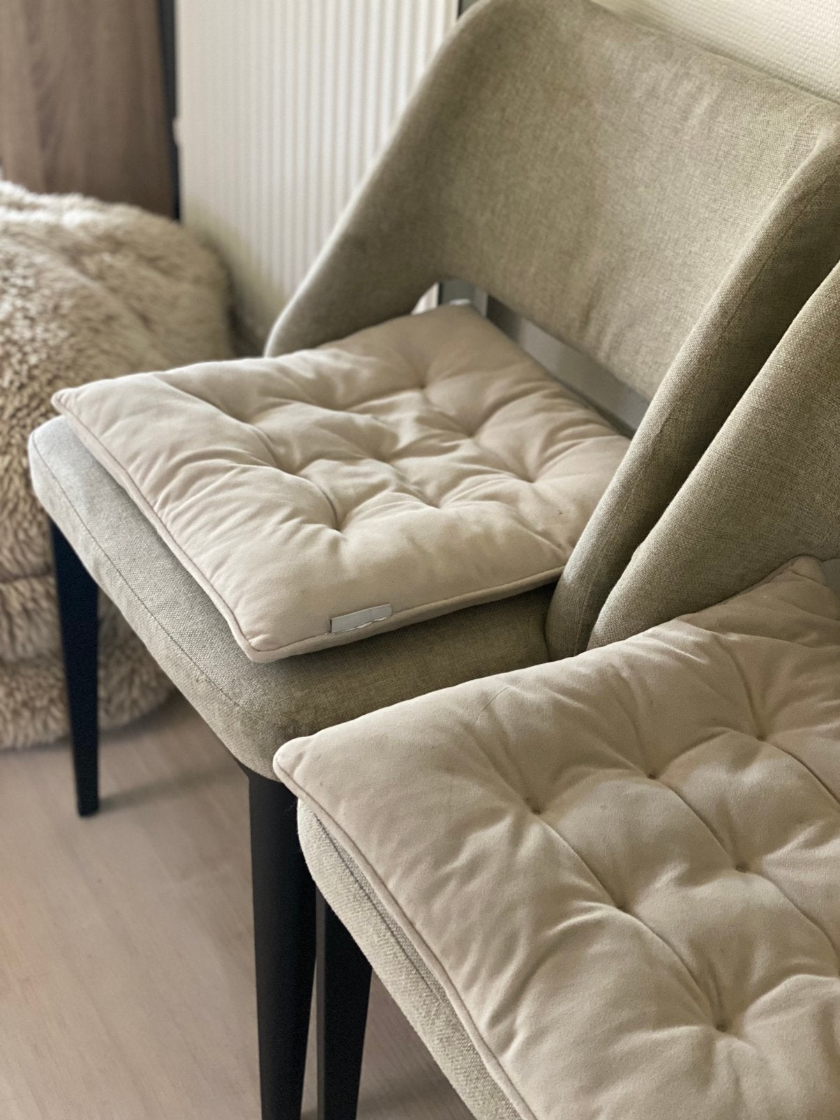 Stoelen, Huis en Inrichting, Ophalen, Gebruikt, Twee, Wit