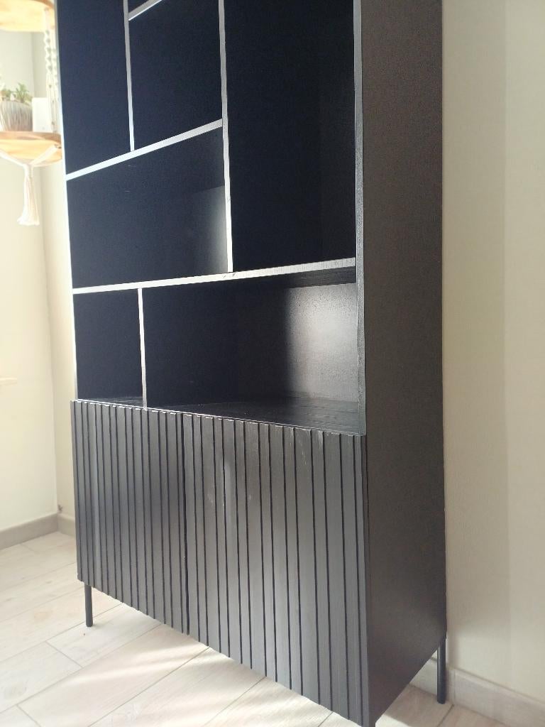 Modern zwart kast, Huis en Inrichting, Ophalen, Met deur(en), Klassiek, 50 tot 100 cm