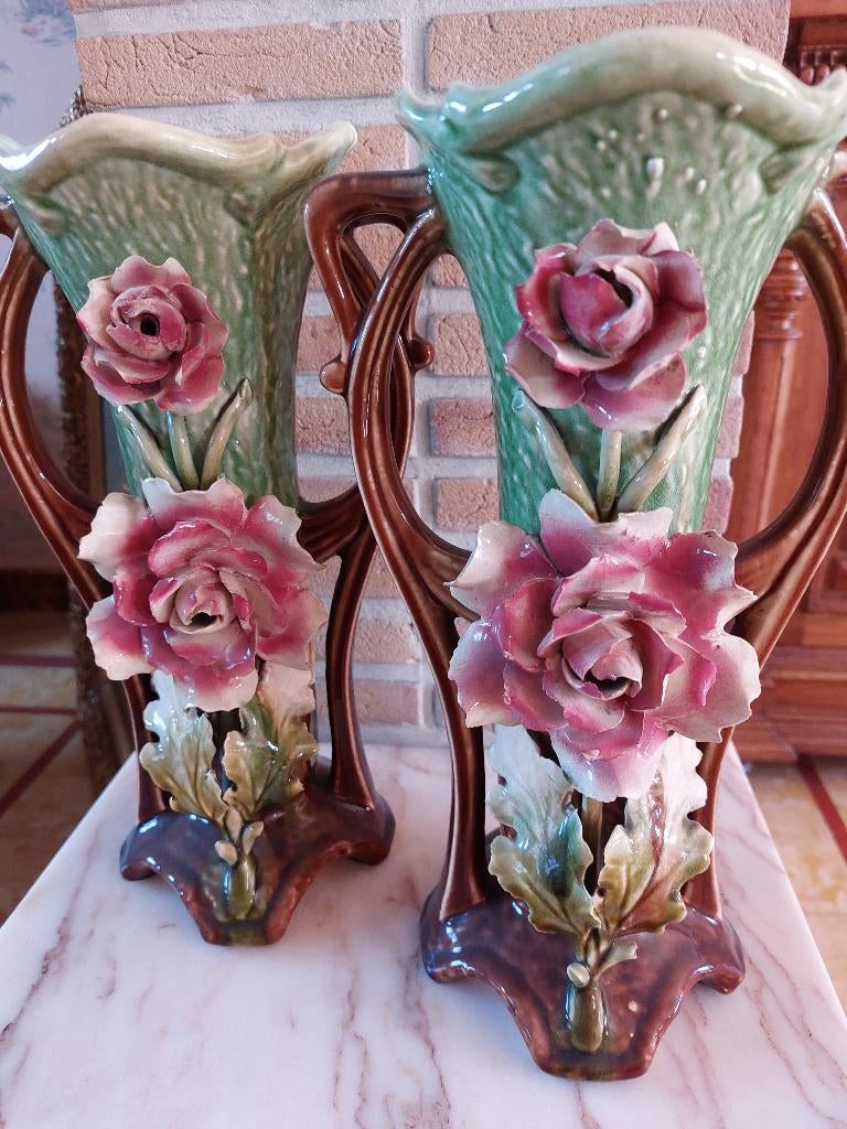 Barbotine vazen, Ophalen