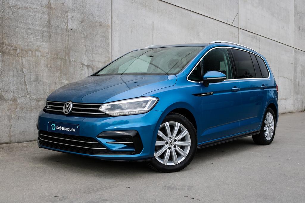 Volkswagen Touran 1.5 TSI DSG R-LINE 7-ZIT APP ZETELVERW PS, Auto's, 4 cilinders, Bedrijf, 111 kW, 150 pk