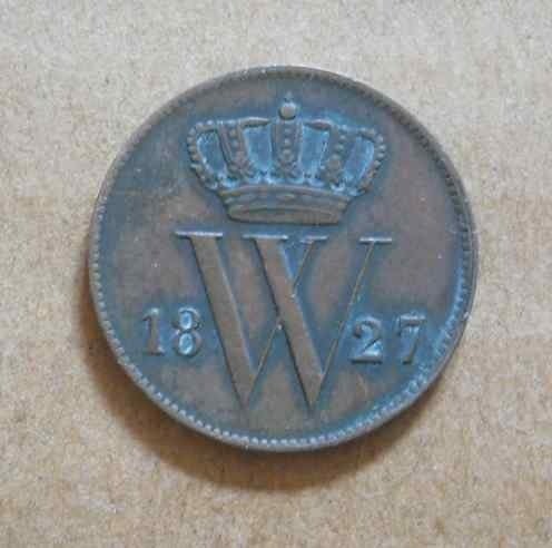 1 cent 1827 B (frappée à Bruxelles), Timbres & Monnaies, Enlèvement ou Envoi