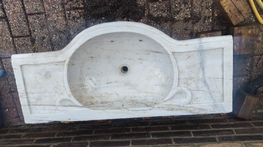 Marbel sink, Huis en Inrichting, Badkamer | Badkamermeubels, Ophalen, 100 tot 150 cm, 100 tot 150 cm, Nieuw