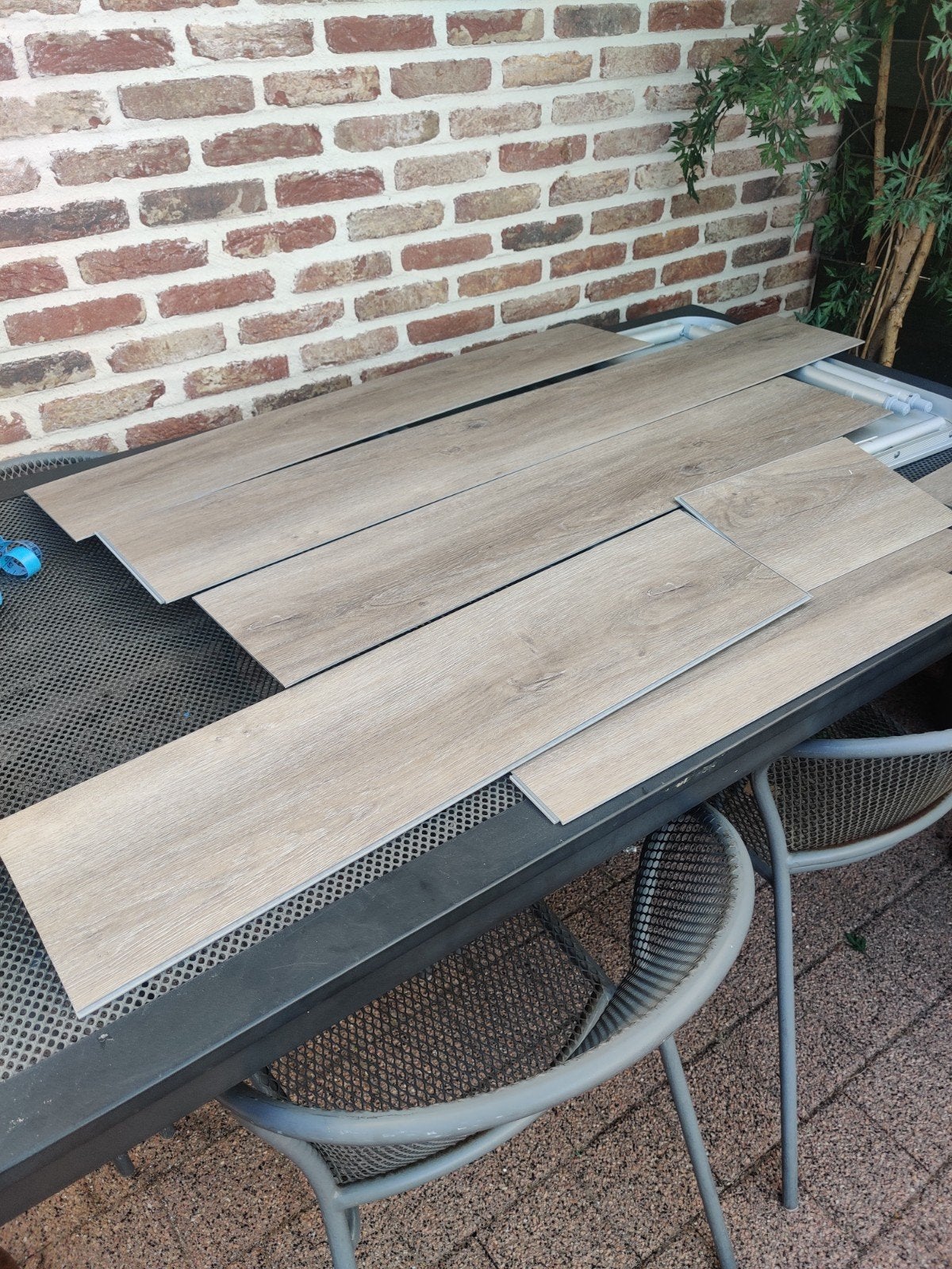 overschot laminaat, grat, Ophalen