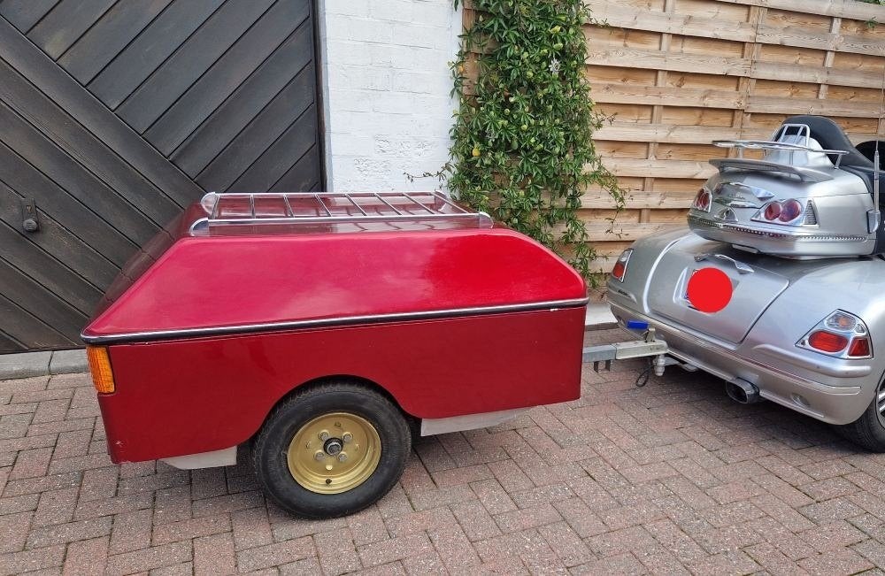 Aanhangwagentje motorfiets--Goldwing, Ophalen, Gebruikt