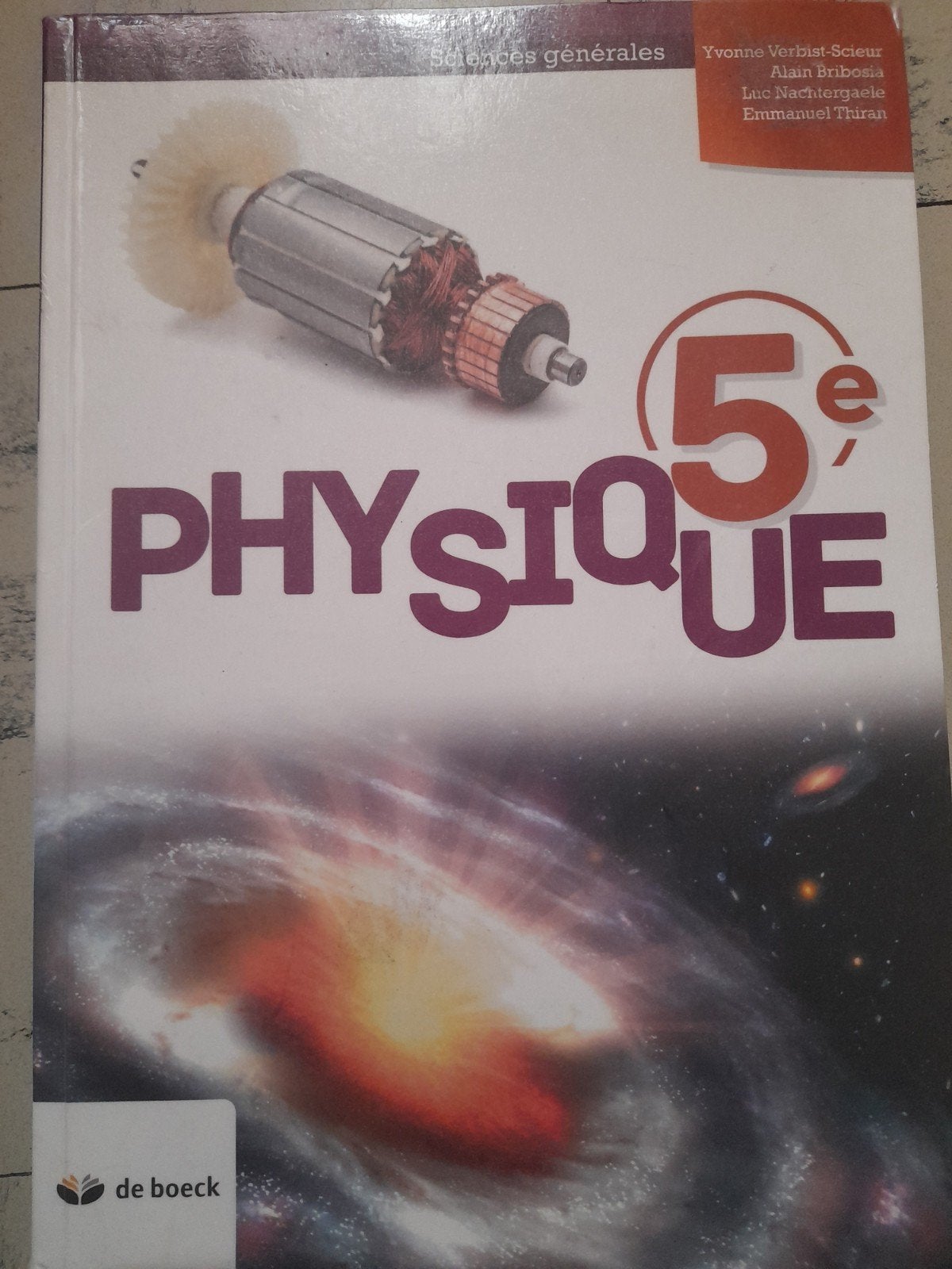 Manuel de physique 5e secondaire de boeck, Enlèvement, Comme neuf, Secondaire, Physique