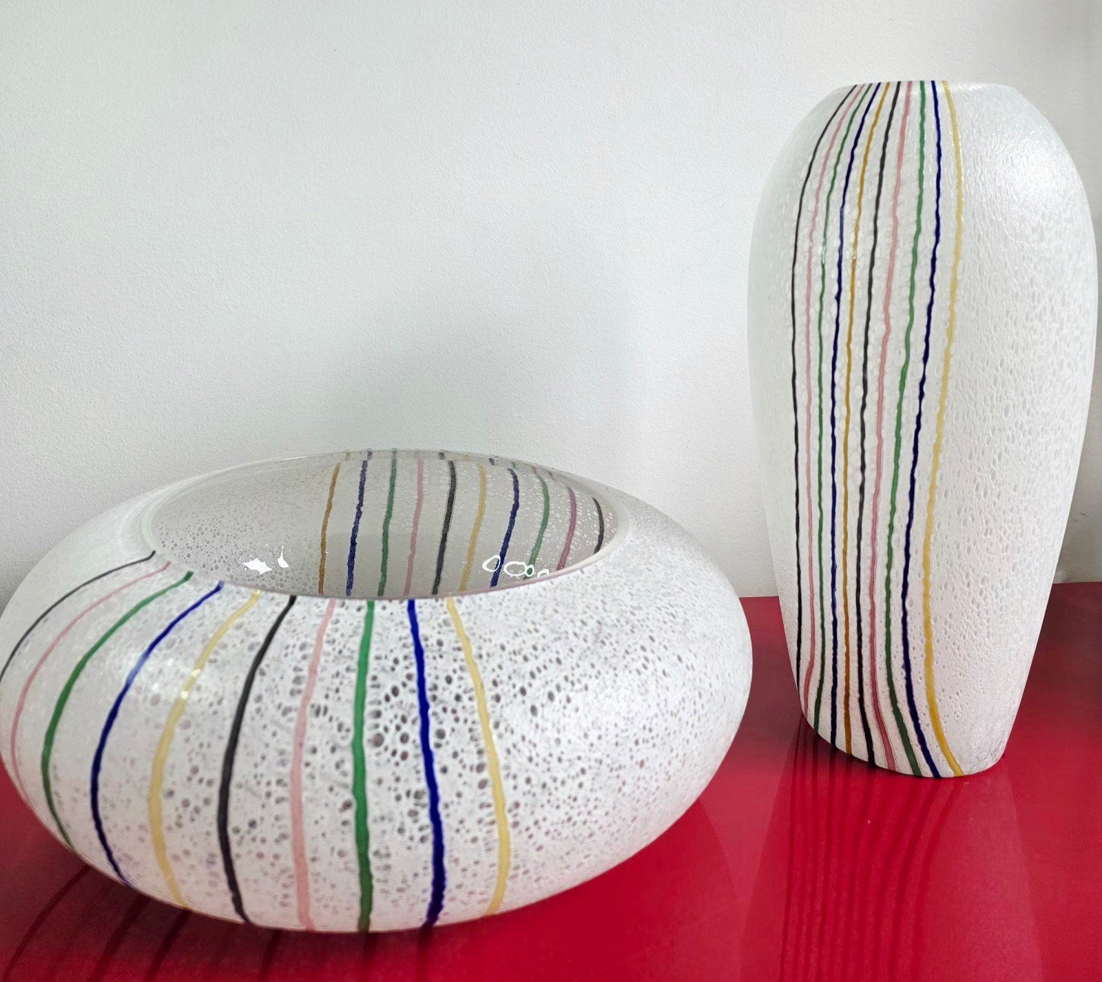 Monumentale Murano set - Michielotto - XXL Vaas & Schaal -, Ophalen of Verzenden