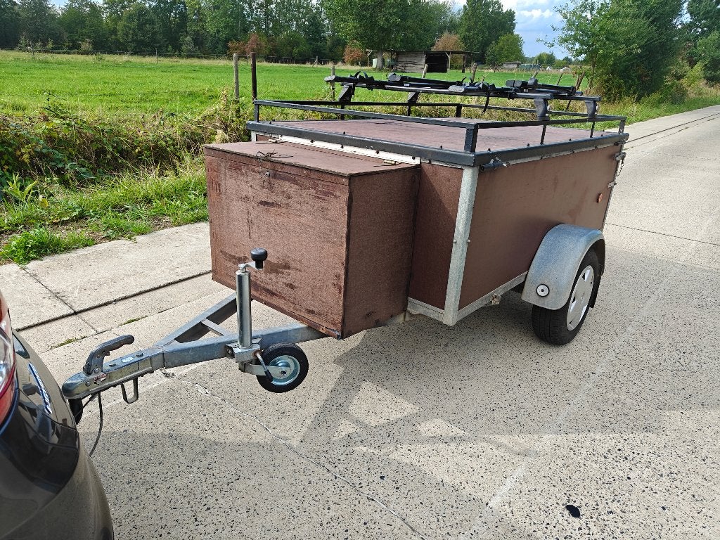 Bagage remork galva L2m B1,30m met 2 fietsendragers 750kg id, Enlèvement, Utilisé