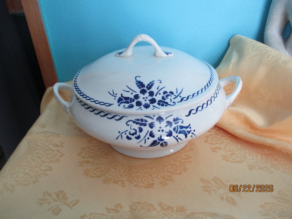 vintage soepterine boch klokjesbloem, Ophalen