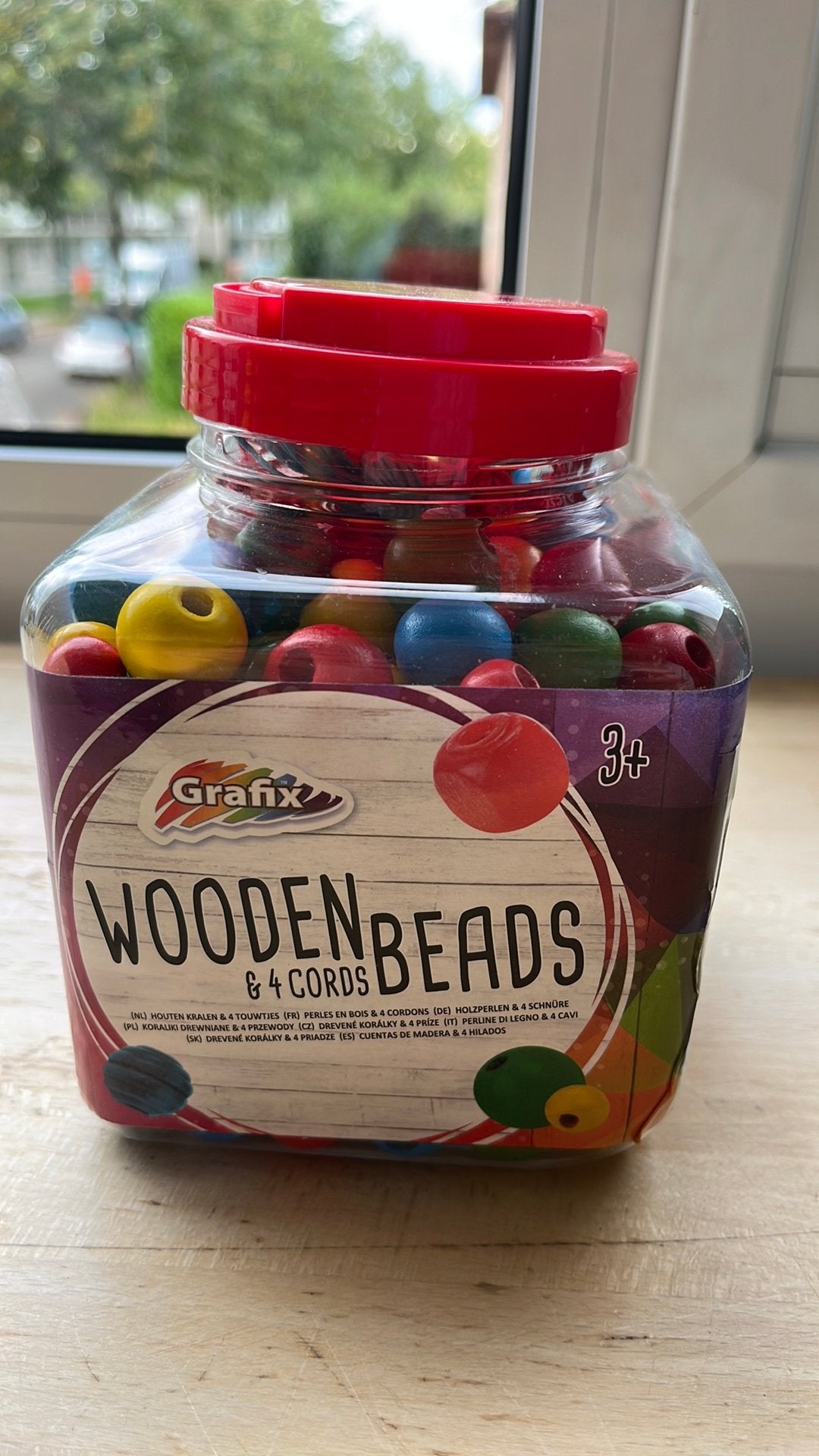 Houten rijgparels, Ophalen, Zo goed als nieuw