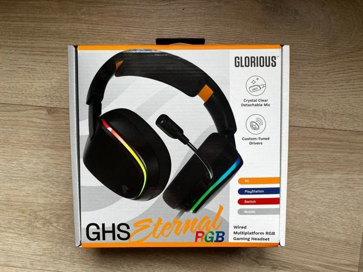 Glorious Gaming GHS Eternal RGB, Computers en Software, Ophalen, Gaming headset, Zo goed als nieuw, Over-ear