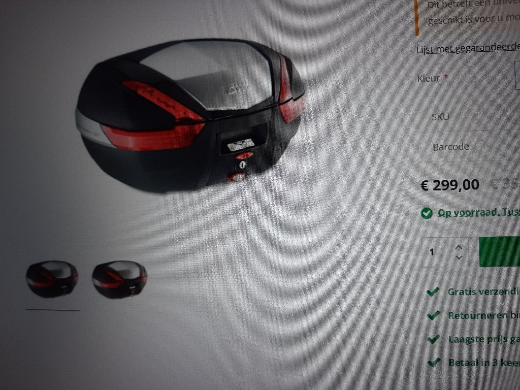 Givi topkoffer monokey v47, Motos, Enlèvement, Utilisé
