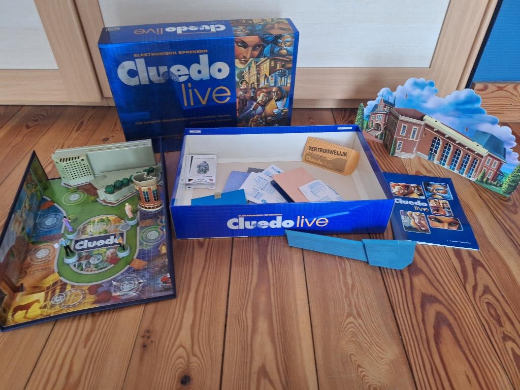 Cluedo Live gezelschapsspel, Een of twee spelers, Ophalen, Nieuw, Parker