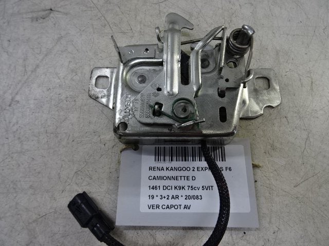 SERRURE CAPOT Renault Kangoo Express (FW) (656013946R), Autos : Pièces & Accessoires, Utilisé, Renault