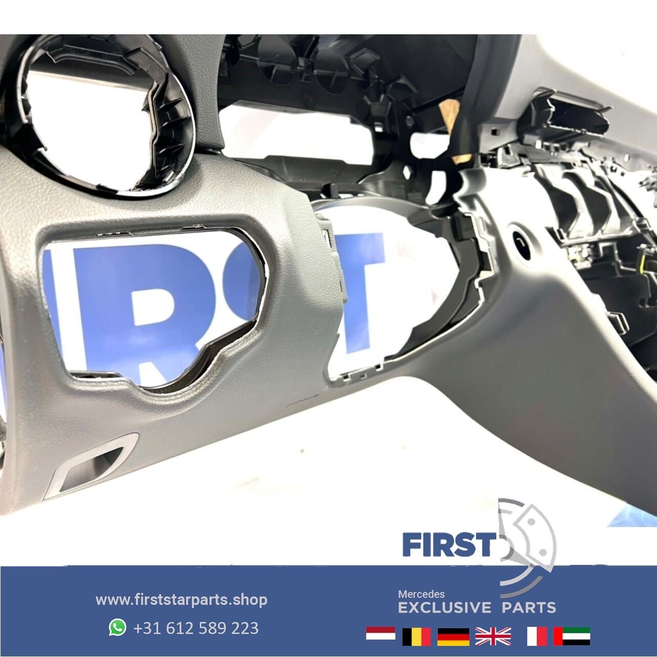 W205 origineel DASHBOARD ZWART Mercedes C Klasse 2014-2021 A, Auto-onderdelen, Gebruikt, -, Ophalen of Verzenden, -