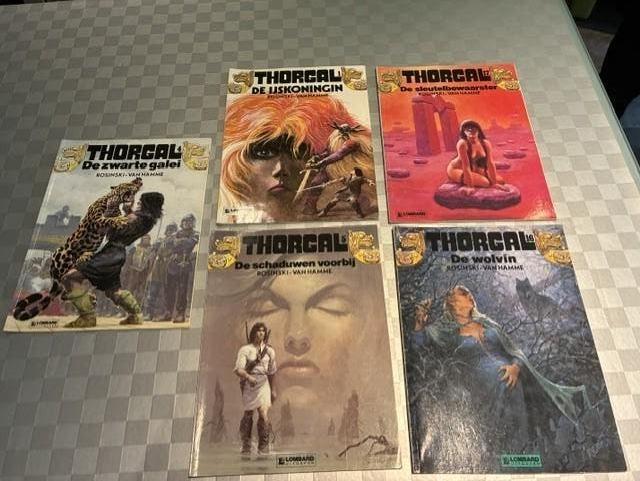 5 Thorgal strips eerste druk, perfecte staat, Boeken, Stripverhalen, Ophalen, Rosinski-Van Hamme, Zo goed als nieuw, Meerdere stripboeken