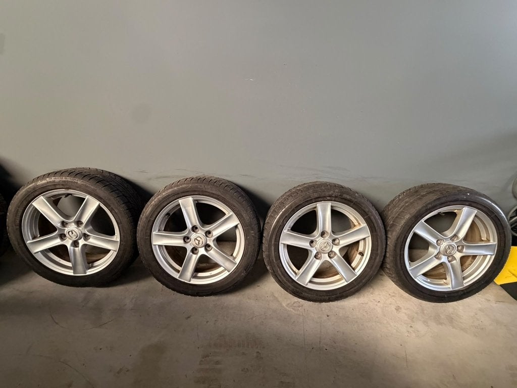4 jantes Alu d'origine 16" Mazda MX-5 NC avec Pneus Hiver, Pneus hiver, 16 pouces, Véhicule de tourisme, 205 mm